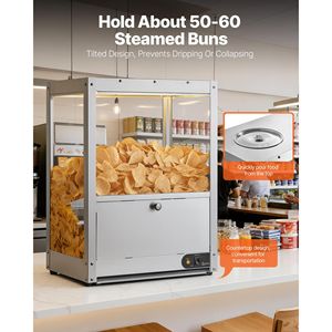 Scaldavivande Commerciale per Nachos da 85QT con Controllo Automatico della Temperatura e Luce di Riscaldamento - Product Image 3