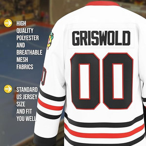 Maillot de hockey avec lettres et numéros brodés, vêtements authentiques Fabs Apparel, qualité supérieure, uniforme d'équipe de hockey sur glace, respirant, durable - Product Image 3