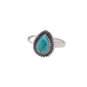 Bague tendance en argent sterling 92,5 avec agate ovale sertie dans un cadre, plaqué rhodium noir, pour femme, cadeau pour elle - Product Image 1