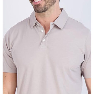 Chemise Homme Unie à Manches Courtes en Coton Tricoté Décontractée Respirante Coupe Classique Col Boutonné Service OEM Personnalisé - Product Image 4