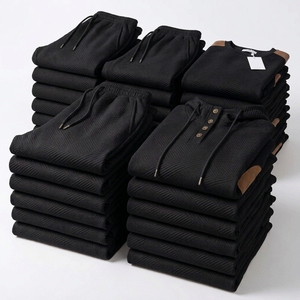 Conjunto de Sudadera con Capucha y Pantalones Deportivos Casuales para Hombre, Traje Deportivo de Dos Piezas a Juego, Ropa Cómoda y a la Moda - Product Image 4