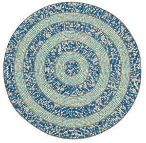 Luxury Kitchen Decor Beaded Placemat <b>Round</b> Pattern <b>Cloth</b> and Polyester for Dining <b>Table</b> Restaurant Hotel Design - Product Image 1