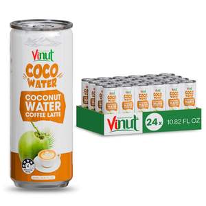 320ml Eau de Coco Sans Sucre Café Latte Purée Vente en Gros Marque Privée Échantillon Gratuit Fabricant Vietnamien - Product Image 1