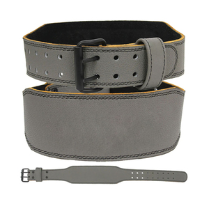 Adjustable fitness leather belt gym weightlifting waist support bodybuilding heavy lifting durable strong Waist Belts - Product Image 1