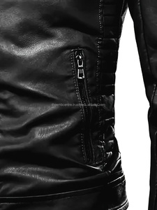 Recién llegado, chaqueta de cuero a la moda personalizada para hombre, ropa a la moda, nuevo estilo, venta directa de fábrica 2024, chaqueta de cuero para hombre - Product Image 2