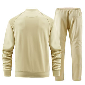 Conjunto Deportivo para Hombre, de Algodón de Alta Calidad, Personalizado, Manga Larga, Cierre Completo, para Correr, Venta Caliente 2026 - Product Image 2