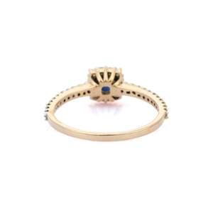 Marquise <b>Opal</b> Wedding <b>Ring</b> in 14K White <b>Gold</b> Resizable Prong Setting - Product Image 4
