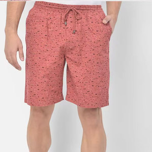 Men's High Quality 100% Cotton <b>Canvas</b> Athletic Shorts Custom Logo Front Quick Dry Mid Waist Drawstring Closure Private Label - Product Image 3