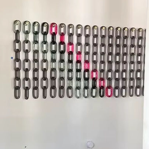 Cadena de Eslabones Acrílicos Transparentes de Gran Tamaño y Coloridos para Decoración Colgante, Ligeros e Impermeables, Separador de Ambientes de MULTI CRAFT - Product Image 1