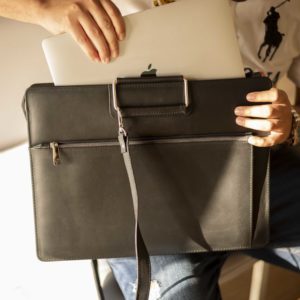 Professional Handmade Leather Laptop Messenger Bag Full Grain Brown Leather <b>Briefcase</b> for Business Executives - Product Image 2