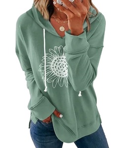Nueva Colección de Sudaderas con Capucha para Mujer, 100% Algodón, Manga Larga, Cuello Caído, Estampadas, Cómodas, para Invierno, Personalizables - Product Image 2