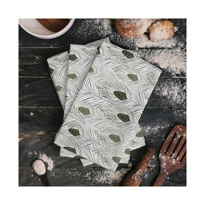 2024 Ultra Durable 100% coton biologique personnalisé cuisine torchons Dar couleur brodé absorbant durable maison sur mesure - Product Image 4