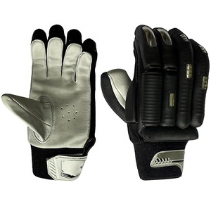 High Quality PU Leather Professional Test <b>Match</b> Cricket Batting Gloves Customizable Snap Closure Right/Left Hand Hand-Stitched - Product Image 1