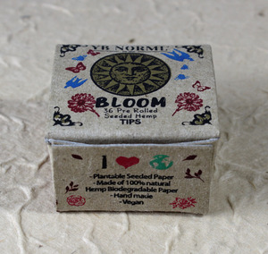 Cigarette Tips Used At Ehe End Of The Cigarette Made Of <b>Flower</b> Seeded Hemp Paper - Product Image 1