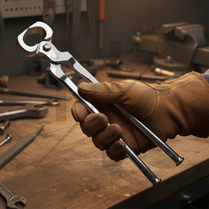 High Performance 14 Inch Shoe <b>Puller</b>-Chrome Vanadium Steel Forged Veterinary Equipment for Pig Cattle Professional Horseshoeing - Product Image 6