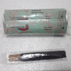 New Auroshikha Musk Aromatic Bamboo Wood Incense <b>Sticks</b> Hand-made Eco-Friendly Aromatherapy 10 Grams Pack Export Quality - Product Image 1