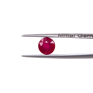 Rubis naturels de Bangkok, ronds calibrés de 6 mm, pierres précieuses de rubis naturelles facettées, prêtes à l'emploi pour la création de bijoux - Product Image 2