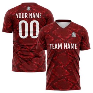 Camiseta de Fútbol Más Vendida, 100% Poliéster, Transpirable, Logotipo Personalizado OEM, Absorbe la Humedad, Protección UV, Mejor Diseño - Product Image 4