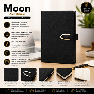 Cuaderno A5 Premium de Tapa Dura, Diario de Cuero PU Texturizado, Cierre Magnético de Metal, Papel con Relieve, Portaplumas Elástico, para la Escuela y la Oficina - Product Image 4