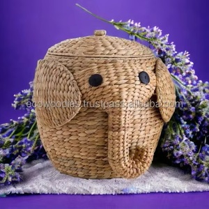 ตะกร้าเก็บของอเนกประสงค์สำหรับห้องนั่งเล่น ทำจากหวายและหญ้าทะเล  งานฝีมือสุดสร้างสรรค์  ขายดี เป็นมิตรกับสิ่งแวดล้อม เหมาะสำหรับเด็กและวัยรุ่น - Product Image 5