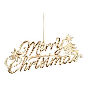 Adorno Navideño de Año Nuevo, Copa de Vino Acrílica 3D con Copo de Nieve Plateado y Baño de Oro Mate, Torre de Martini con Letras Decorativas - Product Image 5