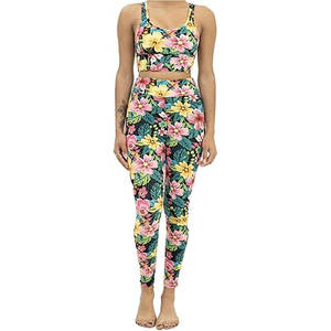 ชุดออกกำลังกายเนื้อผ้านุ่มเนียนสำหรับผู้หญิง ชุดบราและเลกกิ้งเข้าชุด เหมาะสำหรับยิม โยคะ พิลาทิส และสวมใส่ในชีวิตประจำวัน สวมใส่สบาย ระบายอากาศได้ดี - Product Image 1