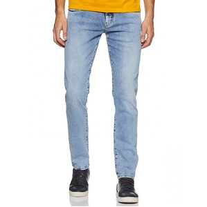 Pantalon en jean décontracté respirant à devant plat pour homme, coupe régulière, tissu Oxford, haute qualité, prix de gros - Product Image 3