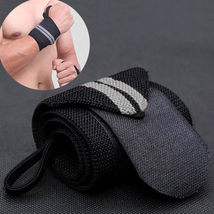 Support de poignet personnalisé en gros pour la musculation et la boxe, en coton/néoprène, avec fermeture à lacets réglable - Product Image 2