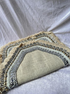 Pochette Bohème à Franges et Pièces de Monnaie, Sac à Main Tribal Perlé Ivoire, Sac de Plage Ethnique pour Femme, Mode Boutique - Product Image 2