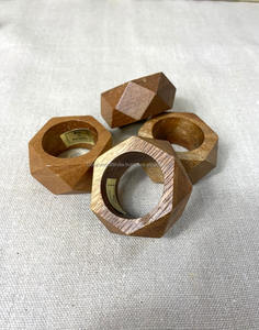 Anillo para Servilletas de Madera, la Mejor Calidad, Hecho a Mano, Ecológico, Decoración para Mesa de Comedor, para el Hogar, Cocina, Restaurante, Bodas, Eventos, Fiestas - Product Image 3
