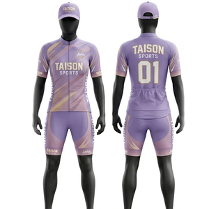 Uniforme de Ciclismo para Mujer, Poliéster Premium de 180 GSM, Transpirable, Diseño Geométrico Rojo y Negro, Logotipo Personalizado por Sublimación - Product Image 4