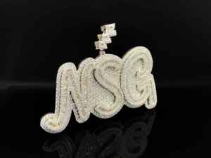 Pendentif unisexe The Ice Legacy Premium Iced CZ Diamond Look Alloy Silver Plated Hip Hop Grand Icon - Product Image 2