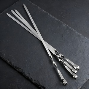 Pinchos para Barbacoa de Acero Inoxidable de 40 cm con Mango de Acero Inoxidable, Precio Razonable, Gran Venta - Product Image 2