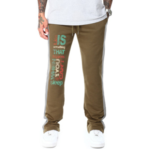 Men's <b>Brown</b> Sweatpants Elastic Waist Casual <b>Joggers</b> Polyester Cotton Mix Summer Wear Breathable Quick Dry Lightweight Button Fly - Product Image 1