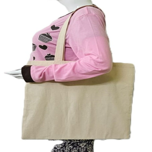 Bolsa de Compras Promocional Ecológica Reutilizable con Cierre de Cremallera, Bolsa Tote Extra Grande de Moda, 100% Algodón Orgánico con Logotipo Impreso Personalizado - Product Image 4