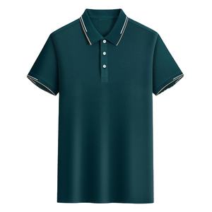 Polos de algodón liso con logotipo personalizado directo de fábrica de alta calidad OEM, camisetas Polo de manga corta con estampado 3D de Camiseta de algodón liso, camisetas de manga corta - Product Image 4