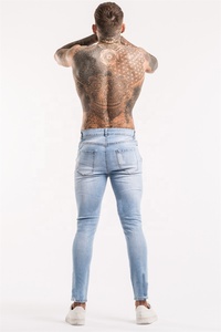 Custom Denim <b>Jeans</b> Pant Skinny Fit Motocross Pants Pantalon <b>Jeans</b> Men Waxed <b>Jeans</b> - Product Image 2