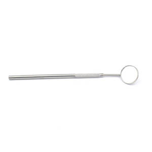 Miroir buccal dentaire en acier inoxydable avec poignée creuse, usage manuel par le dentiste, prise en main ergonomique, certifié CE - Product Image 5
