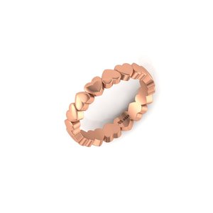 Bague unisexe en argent sterling 925 plaqué or rose rhodié avec zircon ovale micro-incrusté – Bijou tendance pour fiançailles - Product Image 2