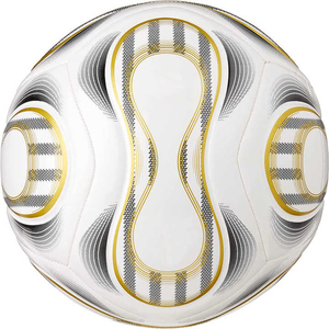 Ballon de football en PU léger, design personnalisé, texture texturée, coutures machine, ballon de football en PU de qualité professionnelle pour matchs. - Product Image 6