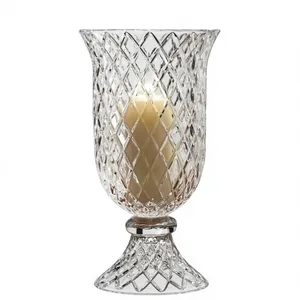 Porte-bougie en cristal léger, résistant à la chaleur, durable, décoration d'intérieur, vase en verre, Noël, Saint-Valentin, fait main - Product Image 1