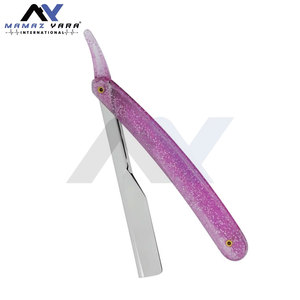 Navajas Manuales de Salón, Afeitadora Clásica de Barbero, Cuchilla Plegable para Afeitar Barba y Cabello, Navaja de Barbero con Bloqueo Deslizante para un Afeitado de Precisión - Product Image 6