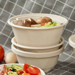 Tazón de bagazo sin blanquear de 32 oz con forma de diamante y tapa, calidad de exportación, para comida para llevar, sopa, ensalada y envasado de comidas 2026 - Product Image 1