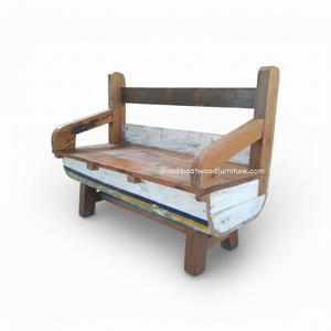 Asiento de Madera de Barco Reciclada, Sofá Artesanal Duradero para Hogar, Villa, Hotel, Estilo Rústico, Muebles de Interior y Exterior, Venta al Por Mayor - Product Image 1
