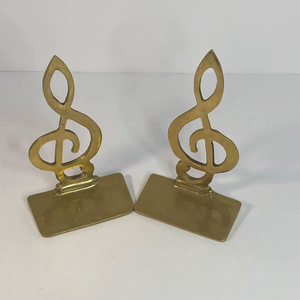 Porte-livres décoratifs élégants en métal pour bibliothèque, bureau, maison, décoration intérieure - Product Image 1