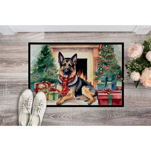 German Shepherd Christmas <b>Doormat</b> Cozy Indoor Outdoor for Entryway Non-Slip and <b>Washable</b> Low Pile 24H X 36W - Product Image 2