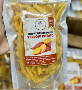 Bâtonnets de pommes de terre jaunes séchées croustillantes, procédé FD, en vrac, 500g, Vietnam, 100% naturel, collation saine - Product Image 2