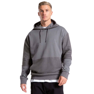 Sudadera con capucha de bloques de color de peso pesado, fabricante OEM, algodón, poliéster, forro polar, unisex, ropa urbana, venta al por mayor de fábrica, suministro a granel - Product Image 2