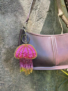 beaded <b>keychain</b> bead embroidery handmade seed beads embroidery charms with festival BY MULTI CRAFT - Product Image 4