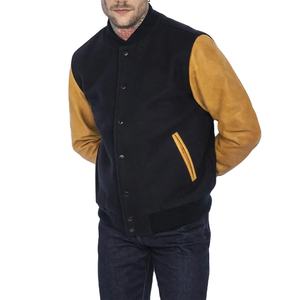 Chaqueta Varsity de Cuero para Hombre con Bordado de Alta Calidad 2025, Chaqueta Letterman Personalizada para Hombre, Chaqueta de Estilo Urbano para Hombre - Product Image 3